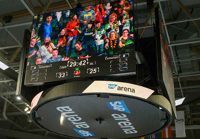 Mannheim Handball Nationalmannschaft Deutschland Island (Foto: Helmut Dell)