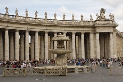 der Petersplatz in Rom