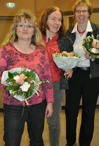 Die drei Sprecherinnen des Kreis-Frauenbeirats (v.l.): Marliese Nitsche, Dr. Isis Ksiensik und Elke Schanzenbächer.