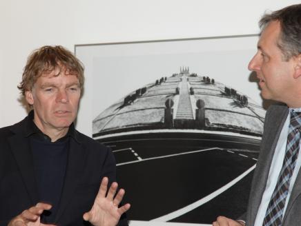 Oberbürgermeister Dr. Peter Kurz im Gespräch mit Winy Maas