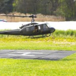 Erstmals in Haßloch zu bewundern: Ferngesteuerte Hubschrauber mit Turbinenantrieb, wie diese vorbildgetreue Bell UH-1D von Roger Oxe aus Egelsbach