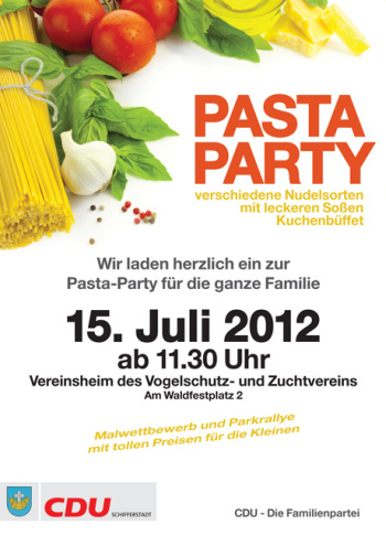 Pasta-Party für die ganze Familie