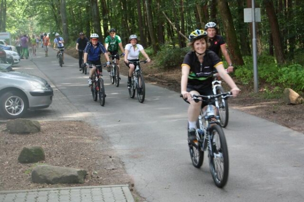Eveline Lemke sportlich auf dem MTB