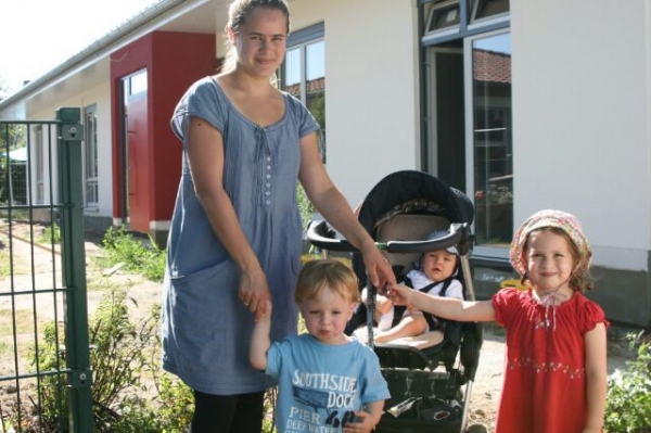 Kann bald von den unter drei Jährigen erstürmt werden: Die städtische Kinderkrippe "In der Viehweide"