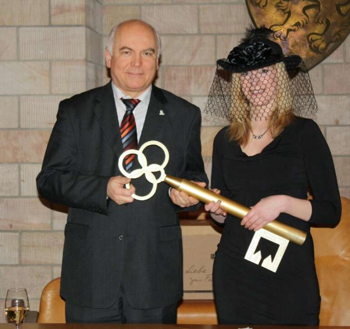 Oberbürgermeister Hans Georg Löffler und Prinz Kathrin Zimmermann