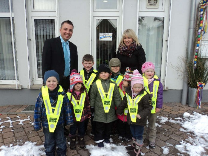 Besuch bei der Volksbank