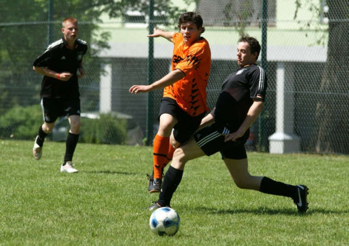 Spielszene der Nordbadischen Fußballmeisterschaften aus dem Jahr 2012