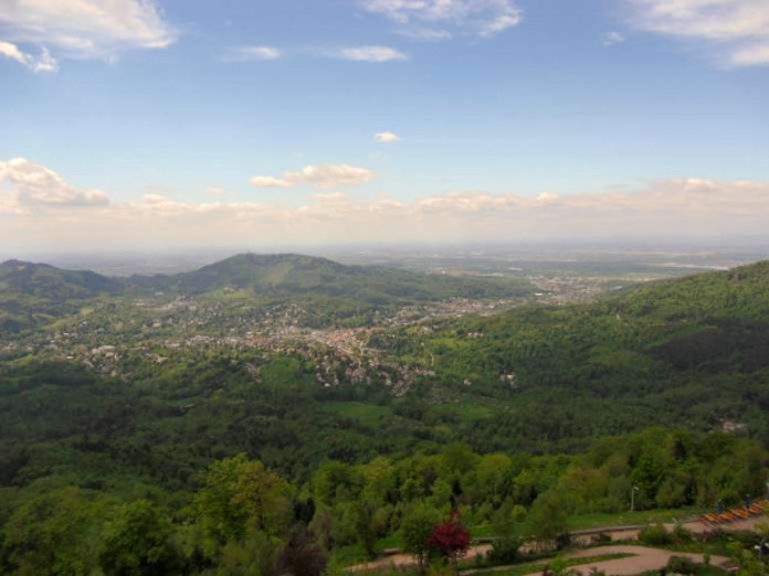 Blick von Merkur auf Baden-Baden