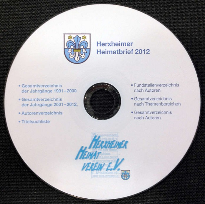 Der Herxheimer Heimatbrief 2012 ist digital erhältlich.