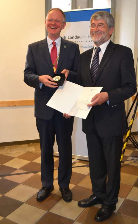 Verleihung der Ehrenplakette der Stadt Landau an Prof. Dr. Ulrich Sarcinelli