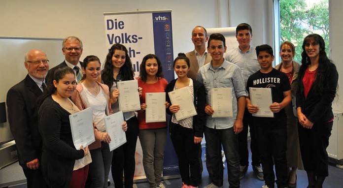 Übergabe der telc-Zertifikate in der Kvhs Bad Dürkheim