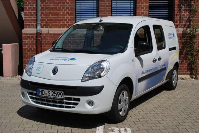 Der neue Renault Kangoo der Stadtwerke Heidelberg.