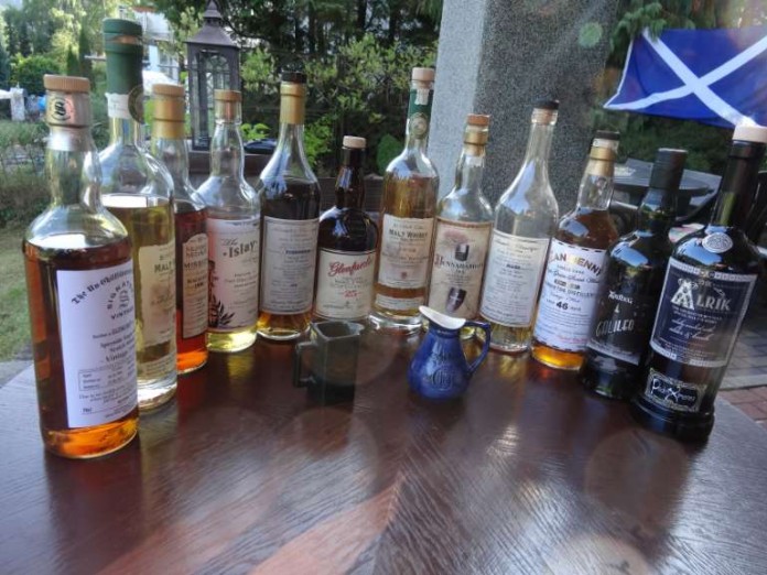 Zwölf ausgefallene Whisky-Raritäten waren beim Sommerfest des Glencairn Whisky-Clubs im Angebot