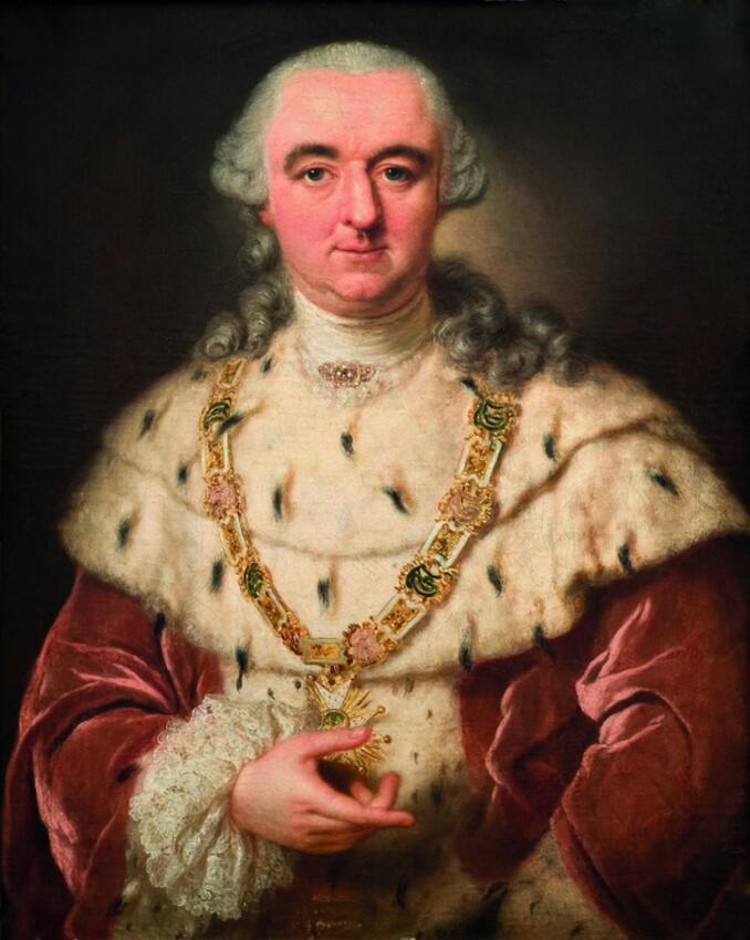 Kurfürst Carl Theodor - Gemälde von Anna Dorothea Therbusch, 1763 Öl auf Leinwand