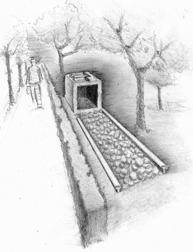Skizze des Entwurfs von Anna-Sophia Weßling (Elisabeth-von-Thadden-Schule) für das Mahnmal.