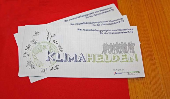 Flyer zum Projekt Klimahelden