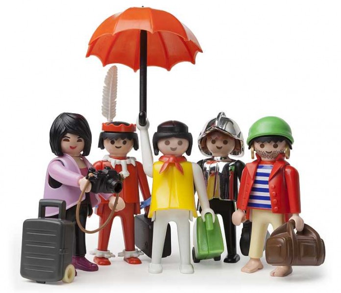 Plakatmotiv der Ausstellung „40 Jahre PLAYMOBIL“.