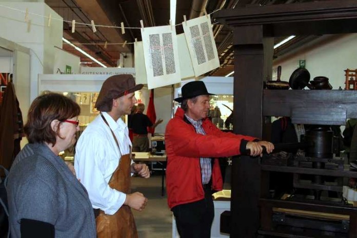 Zum dritten Mal bei der Frankfurter Buchmesse dabei: Das Mainzer Gutenberg-Museum