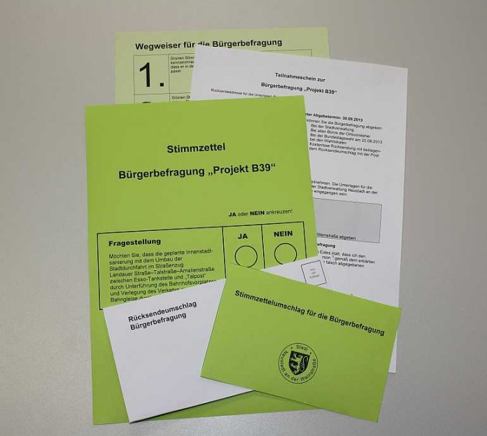Die Bürger hatten die Wahl.