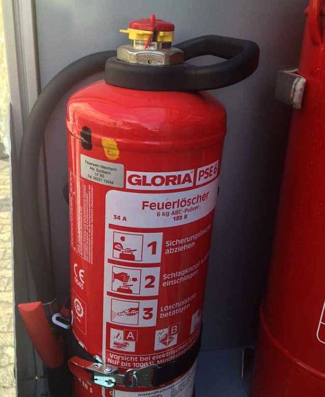 Am Samstag kann man ab 10 Uhr seine Feuerlöscher überprüfen lassen.