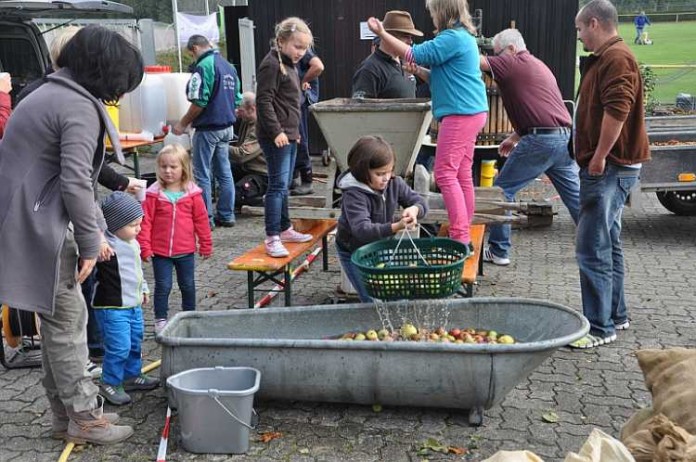 Saftpressaktion in Büchelberg