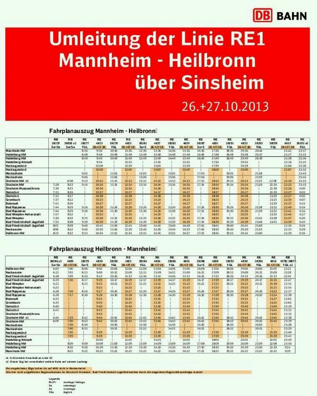 Umleitung der RegionalExpressLinie über die Elseztalbahn