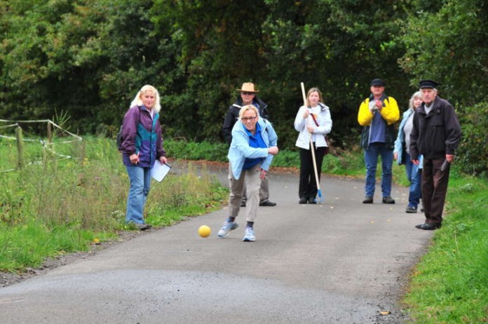 Wanderung Touristik-Verein mit Boßel-Tour