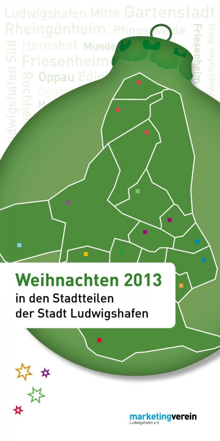 die Titelseite der 16-seitigen Broschüre aufgelegt, die ausgesuchte Termine rund um die Weihnachtszeit in Ludwigshafen zeigt.