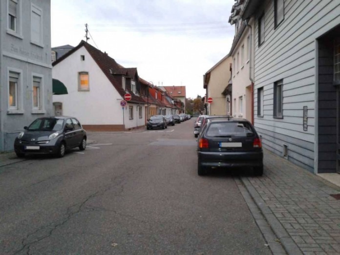 Ein Teil der Luisenstraße in Schwetzingen ist jetzt Einbahnstraße