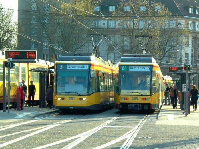 Niederflurbahnen in Karlsruhe
