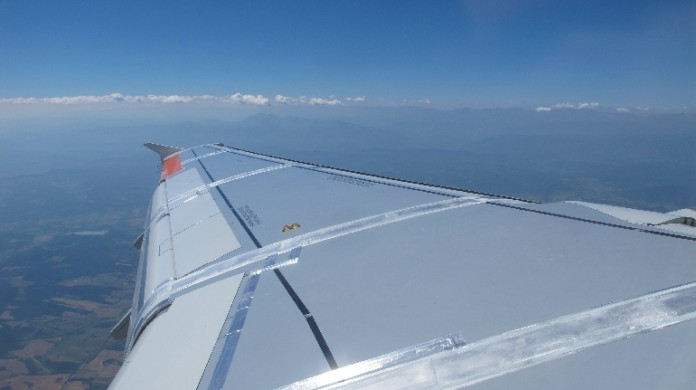 Zukünftige Flugzeugkonfigurationen und Hochauftriebshilfen sollen mit Hilfe der Messdaten weiter aerodynamisch verbessert werden. Hier: Flügel des Forschungsairbus ATRA mit Messensorik.