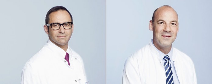 Chefarzt Dr. Gritzbach und Oberarzt Thomas Seeböck-Göbel