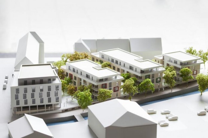Modell des geplanten Neubauprojekts