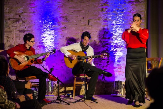 Jan Pascal, Alexander Kilian und Azucena Rubio beim Konzert in Worms