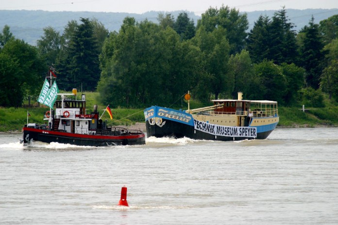 Der Rheinschlepper „Glarus“ wird am 28. April 2014 nach Speyer fahren, wo er ein Ausstellungsstück im TECHNIK MUSEUM wird.