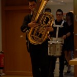 Einmarsch der Marching Band nach der Pause