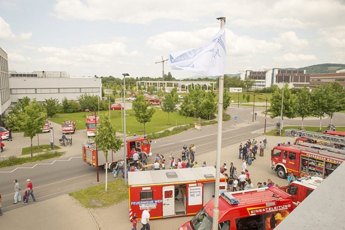 Foto vom Tag der offenen Tür der Feuerwehr Weinheim.