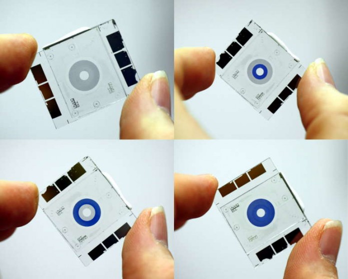 Aktive elektrochrome Iris mit zwei schaltbaren Blendenstufen