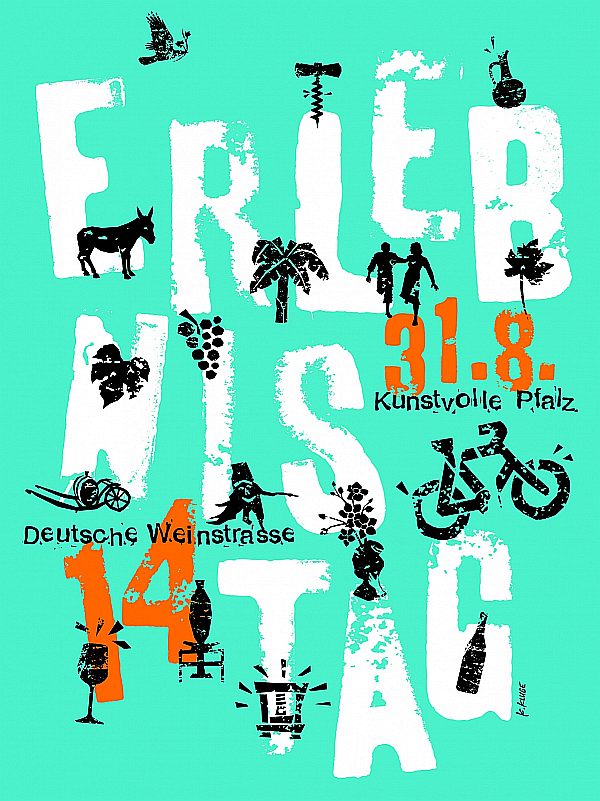Plakat zum Erlebnistag Deutsche Weinstraße
