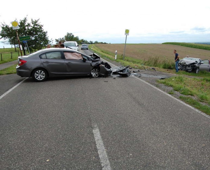 verunfallte Fahrzeuge