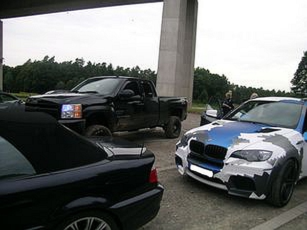 Polizeikontrolle bei Waldmohr.