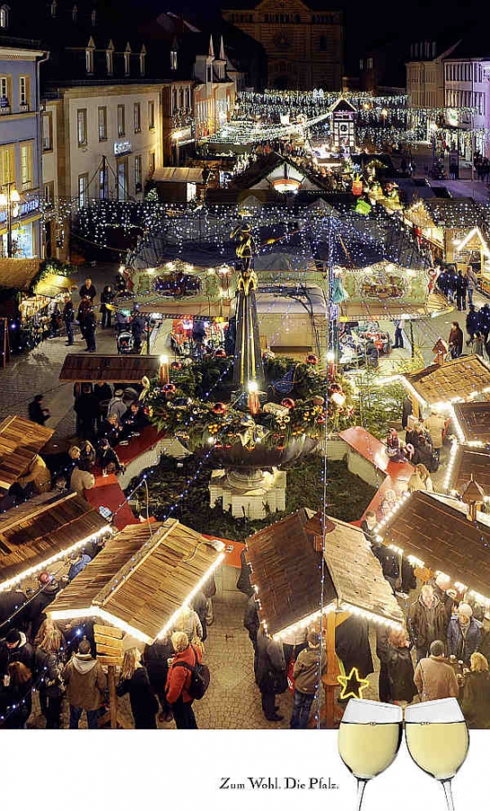 Die Broschüre „Die Pfalz. Weihnachtsmärkte 2014“ mit den aktuellen Terminen.