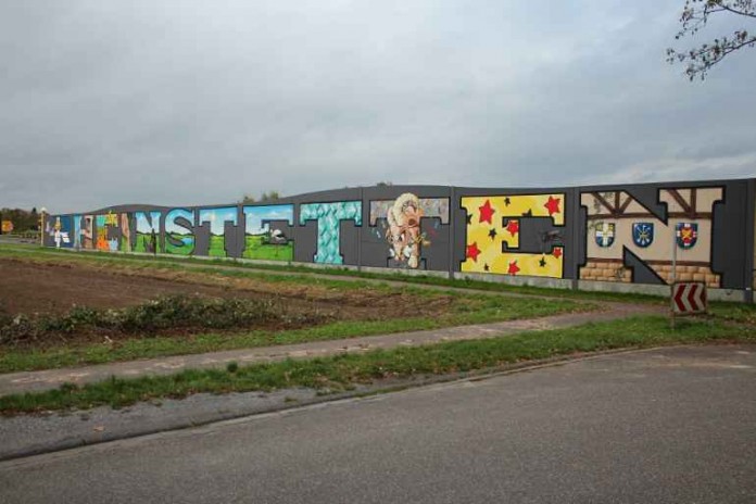 Die „Wand von Rheinstetten“ im tollen neuen Graffiti-Look