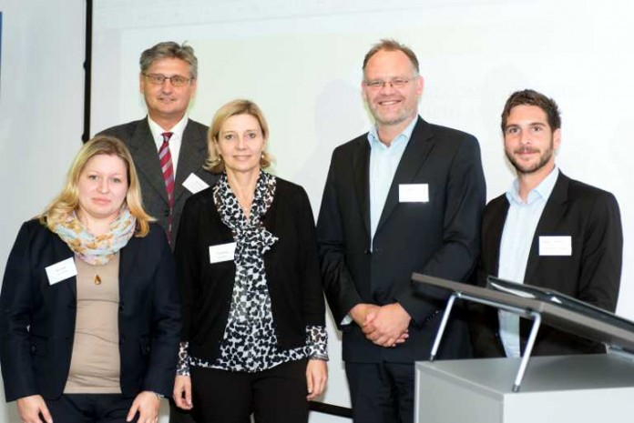 v.l.n.r.: Julia Löwer, Agentur für Arbeit, Klaus Kuhn, Agentur für Arbeit, Stephanie Wonisch, Agentur für Arbeit, Donald Pape, Stadt Hockenheim, Danyel Atalay, Welcome-Center Rhein-Neckar
