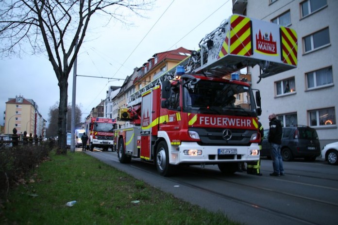 Feuerwehreinsatz im Kaiser-Wilhelm-Ring in Mainz