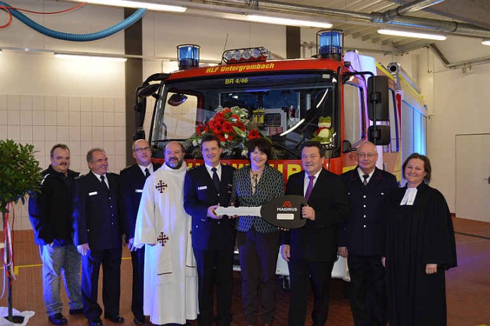 Das HLF 20 wurde am 10. Januar 2015 eingeweiht