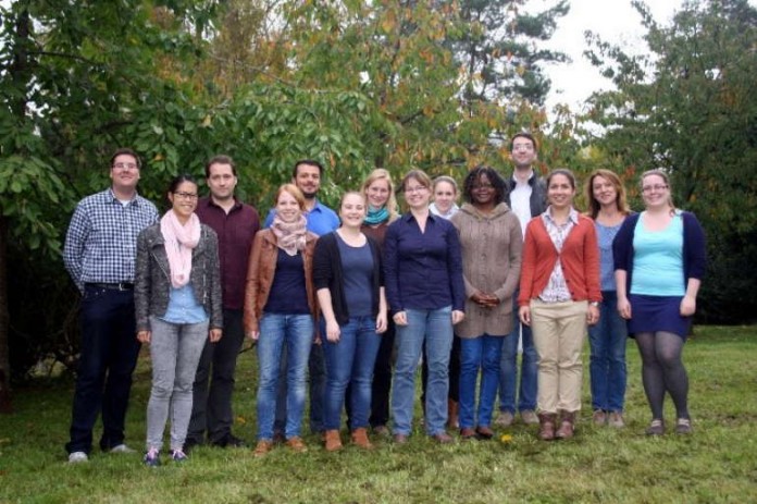 Die Mitglieder der Nachwuchsgruppe BioSats (Oktober 2014)