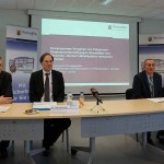 v.l.: Staatsanwalt Christian Schröder, Leitender Oberstaatsanwalt Dr. Udo Gehring, Polizeipräsident Wolfgang Erfurt, Polizeidirektor Franz-Josef Brandt