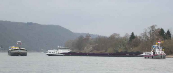 Das havarierte Gütermotorschiff