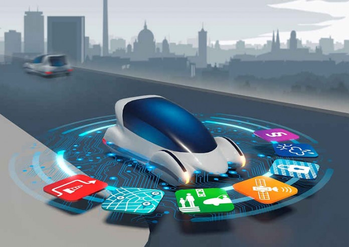 Illustration zum Autonomen Fahren
